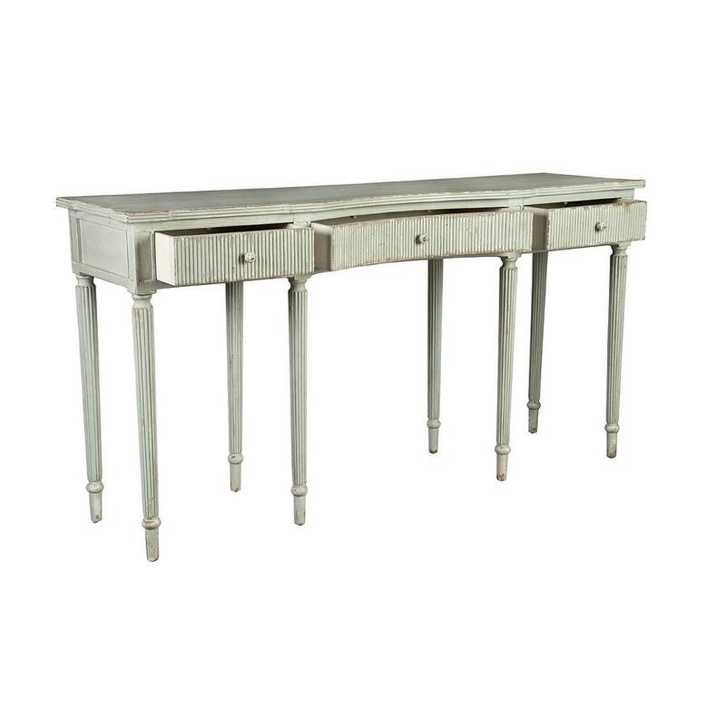 Shapiro 69" Console Table, Distressed Aged
