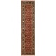 preview thumbnail 5 of 11, SAFAVIEH Couture Hand-knotted Farahan Sarouk Stephenie Traditional Oriental Wool Rug with Fringe 2'6" x  10' - Rust/Navy - Rectangle