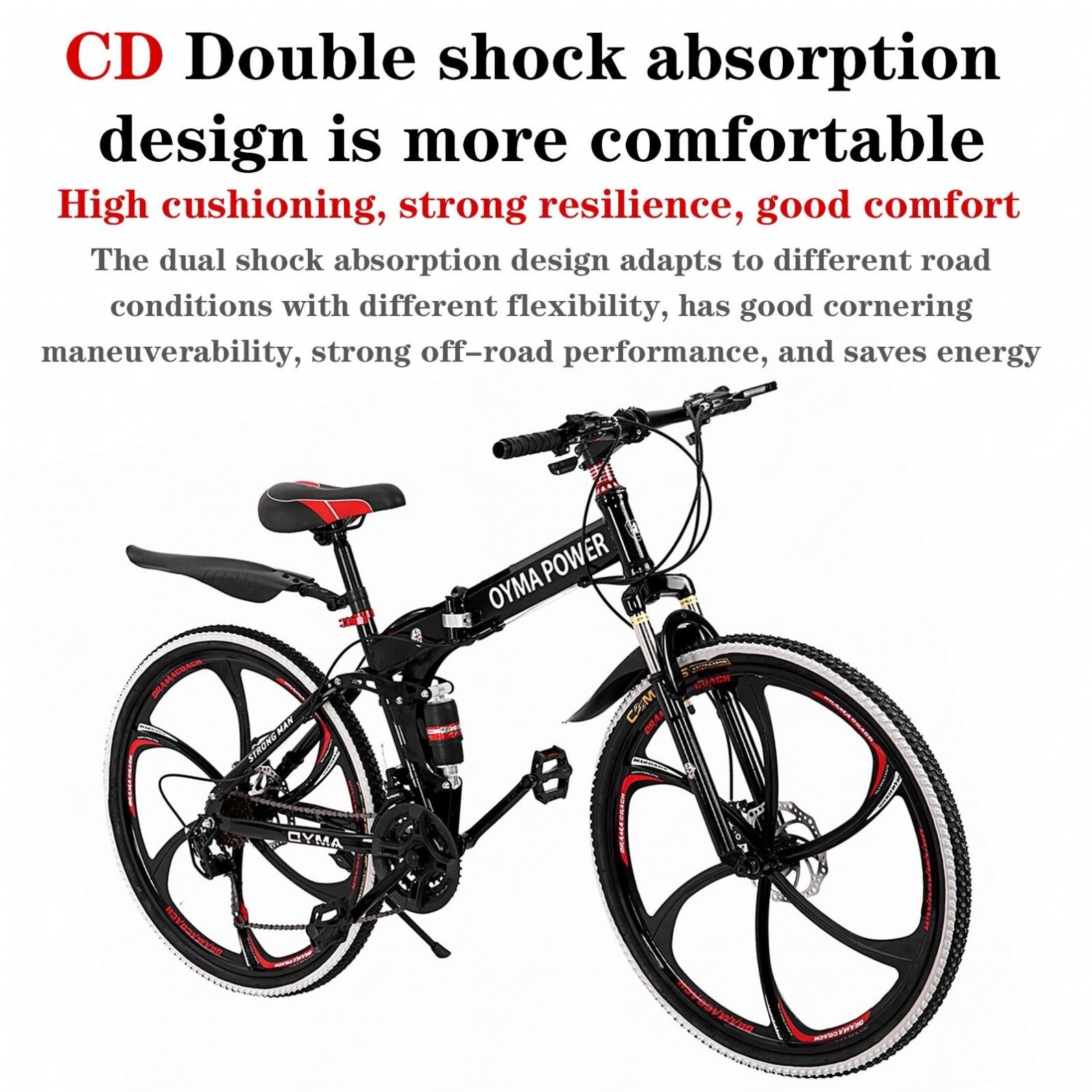 Oyma power folding mountain deals bike