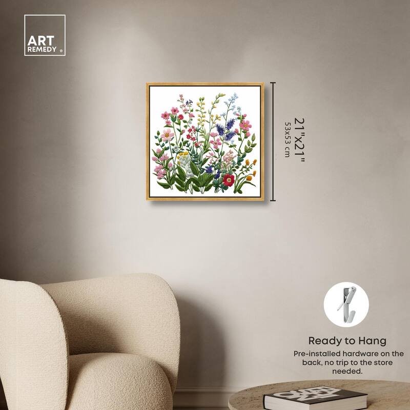 Wildflower Patch II Canvas by Art Remedy