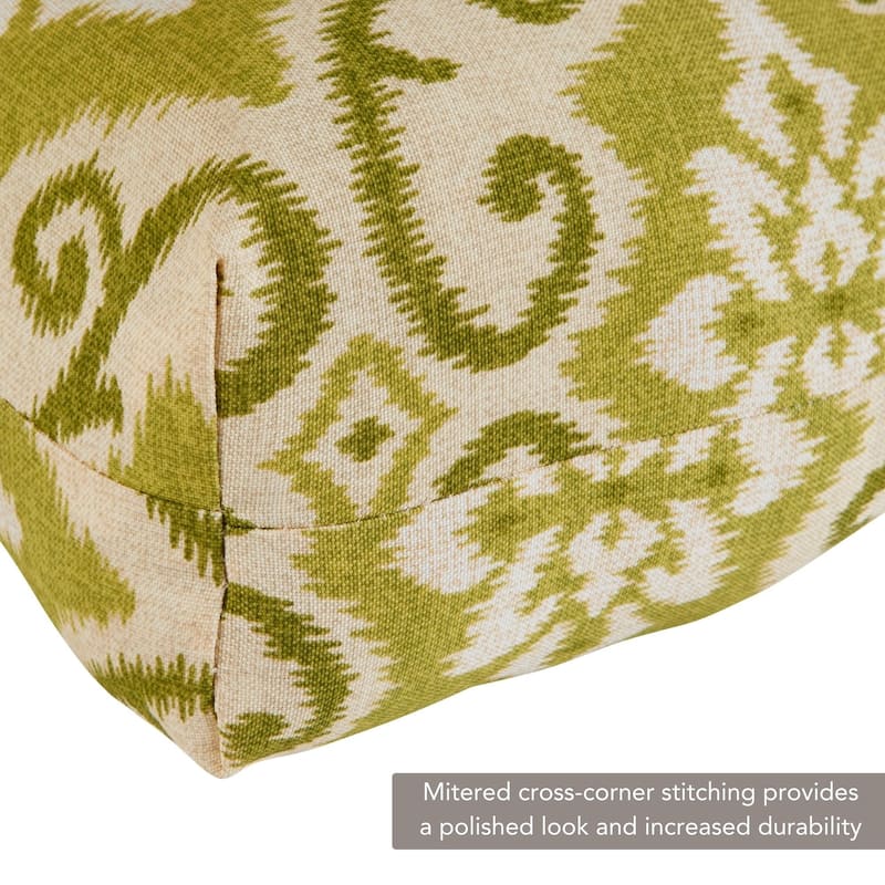 Shoreham Ikat 21 x 42-inch Outdoor Seat/Back Chair Cushion (Set of 2) (Cushions Only)