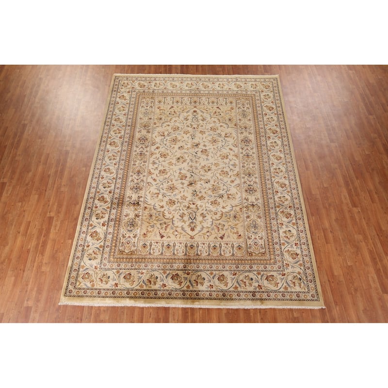 Floral Aubusson Chinese Area Rug Handmade Wool Carpet - 8'7" x 11'7"