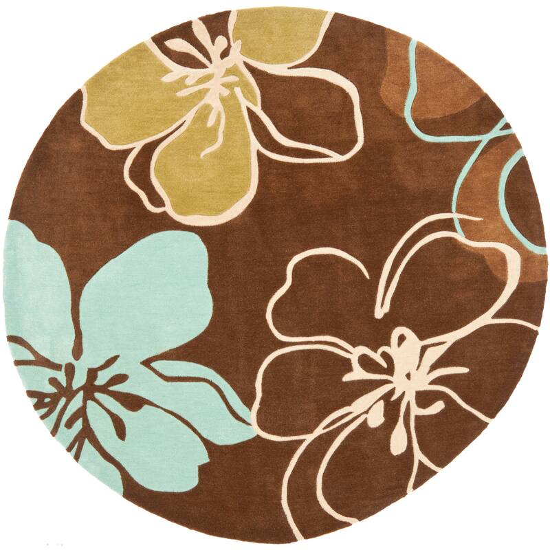 SAFAVIEH Handmade Modern Art Zakira Modern Polyester Rug