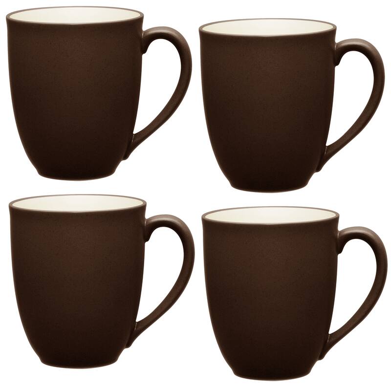 Noritake Colorwave Set Of 4 Mugs, 12 Oz. - Chocolate