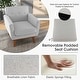 preview thumbnail 13 of 18, Costway Modern Accent Chair Upholstered Linen Fabric Armchair with - See Details