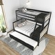 preview thumbnail 22 of 20, Scandinavian Twin Over Full Bunk Bed With Twin-Size Trundle