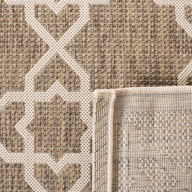 SAFAVIEH Courtyard Lawanda Trellis Indoor/ Outdoor Waterproof Patio Backyard Rug