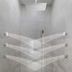 preview thumbnail 13 of 33, 12" Ceiling Mount Rainfall 3 Way Thermostatic Shower Faucets Sets with 6 Body Jets Silver