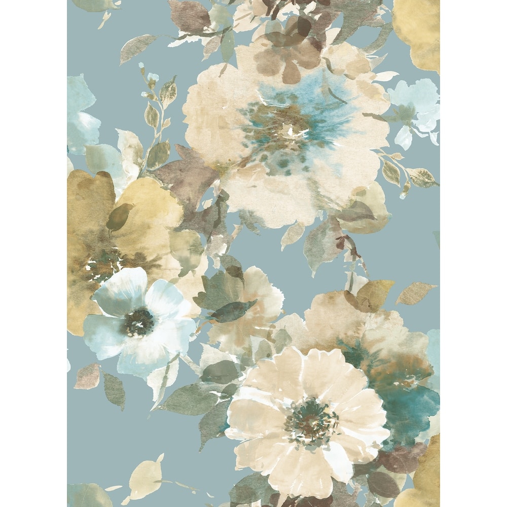 Seabrook Designs Cyprus Floral Unpasted Wallpaper