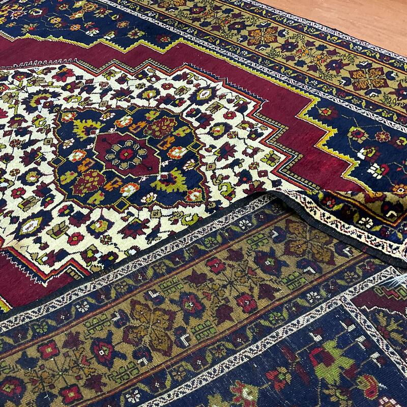 HERAT ORIENTAL Handmade 1960s Antique Anatoli Wool Rug - 6'7" x 11'8"