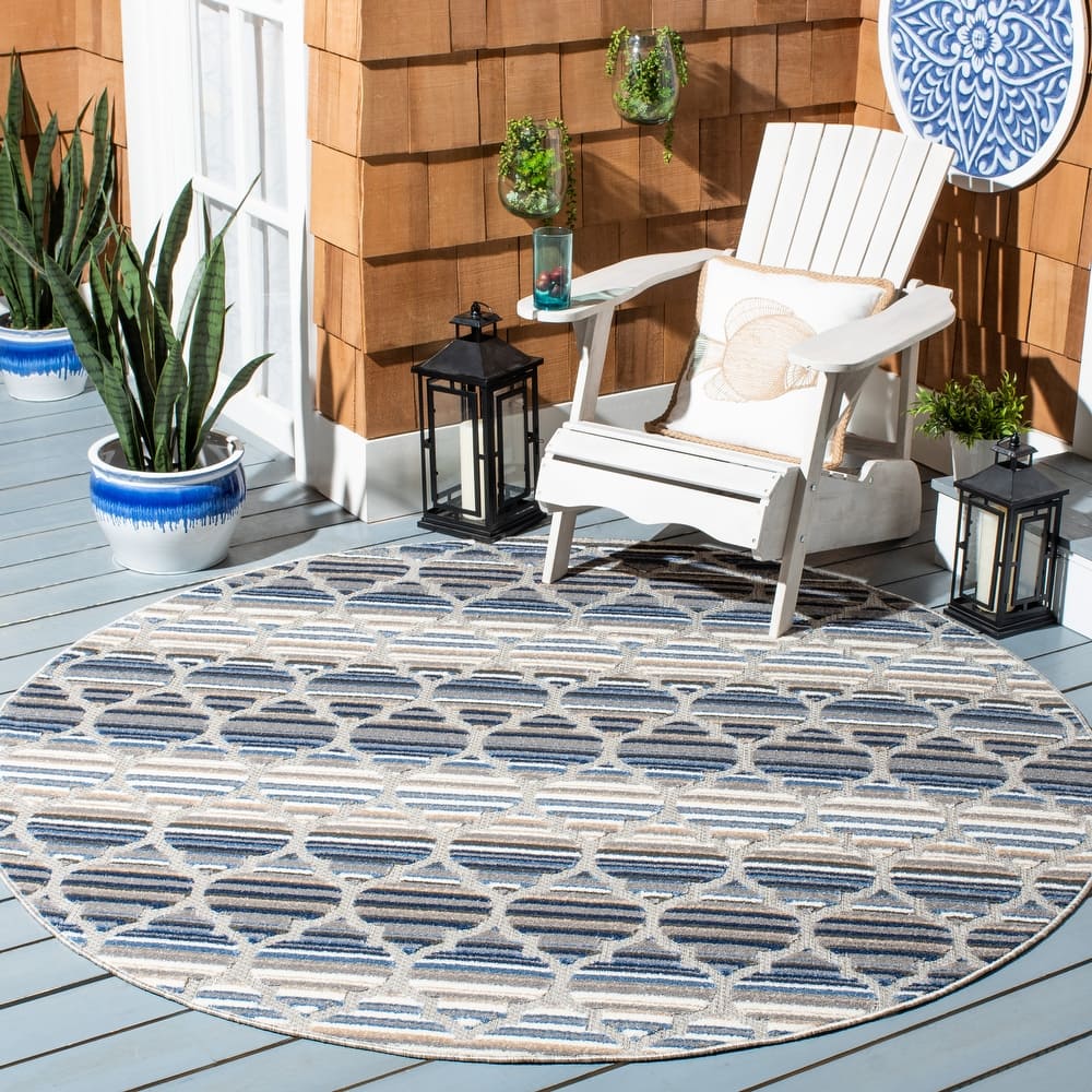 SAFAVIEH Cabana Kaleen Indoor/ Outdoor Waterproof Patio Trellis Rug