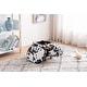 preview thumbnail 1 of 23, Animal Cow Storage Upholstered Kids Ottoman Black