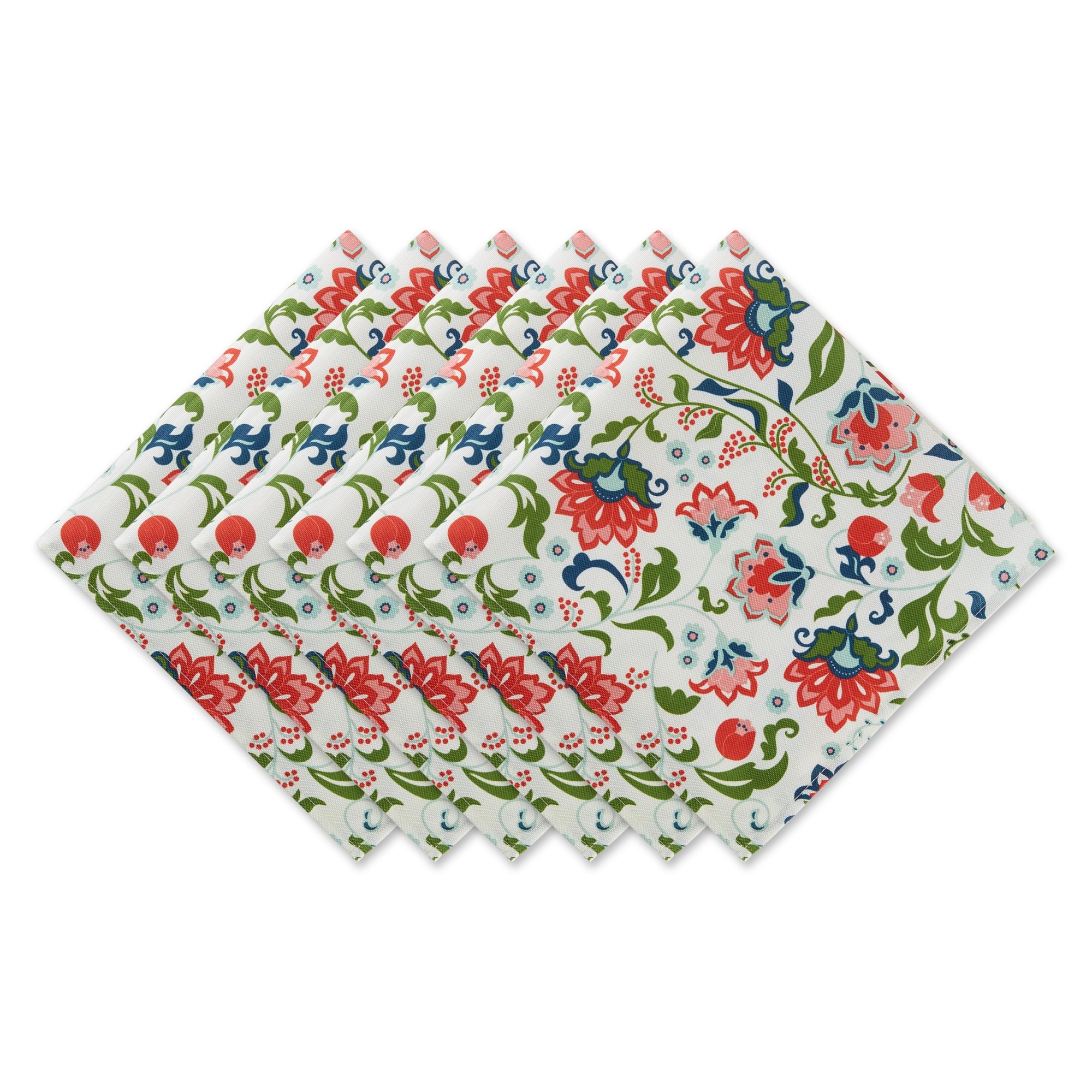 DII Garden Floral Print Outdoor Napkin (Set of 6)