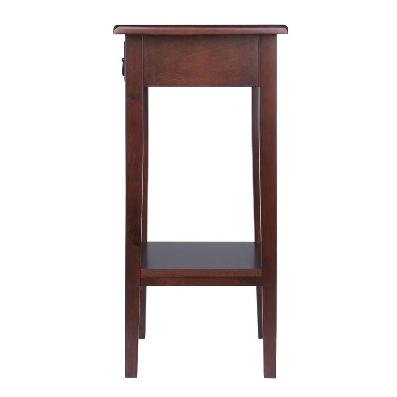 Regalia Accent, Side Table, Walnut - 17"W x 14"D x 29.50"H