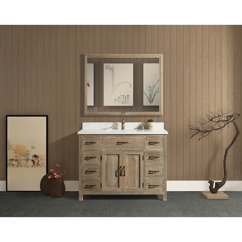 Bryson 48" Vanity Base Only in Walnut