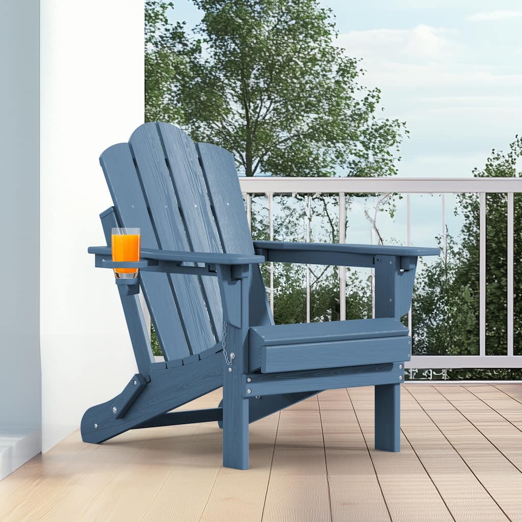 HDPE Plastic Outdoor/Indoor Adjustable Folding Adirondack Chair