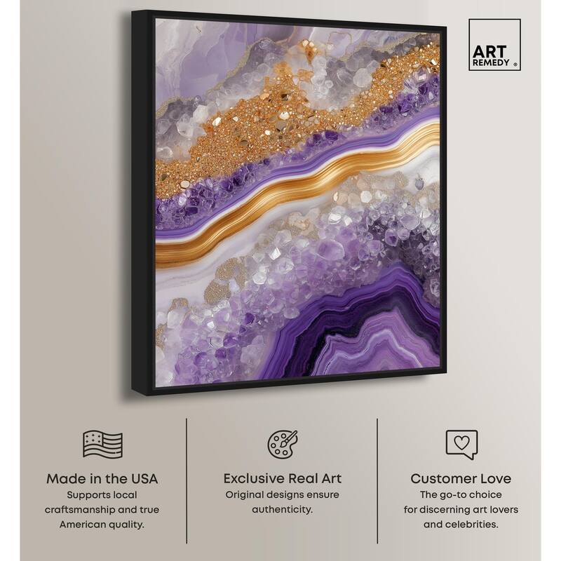Gemstone Labyrinth II Canvas by Art Remedy