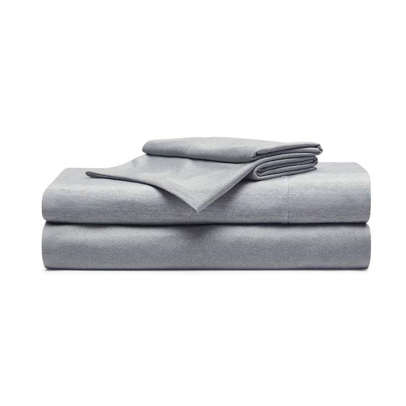 Brookstone Heathered Knit Wicking Sheet Set
