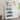 RiverRidge Amery 4-Tier 24in Ladder Shelf with Display Shelf and Storage Organizer Bin - White with 2 10" Floating Bookshelves