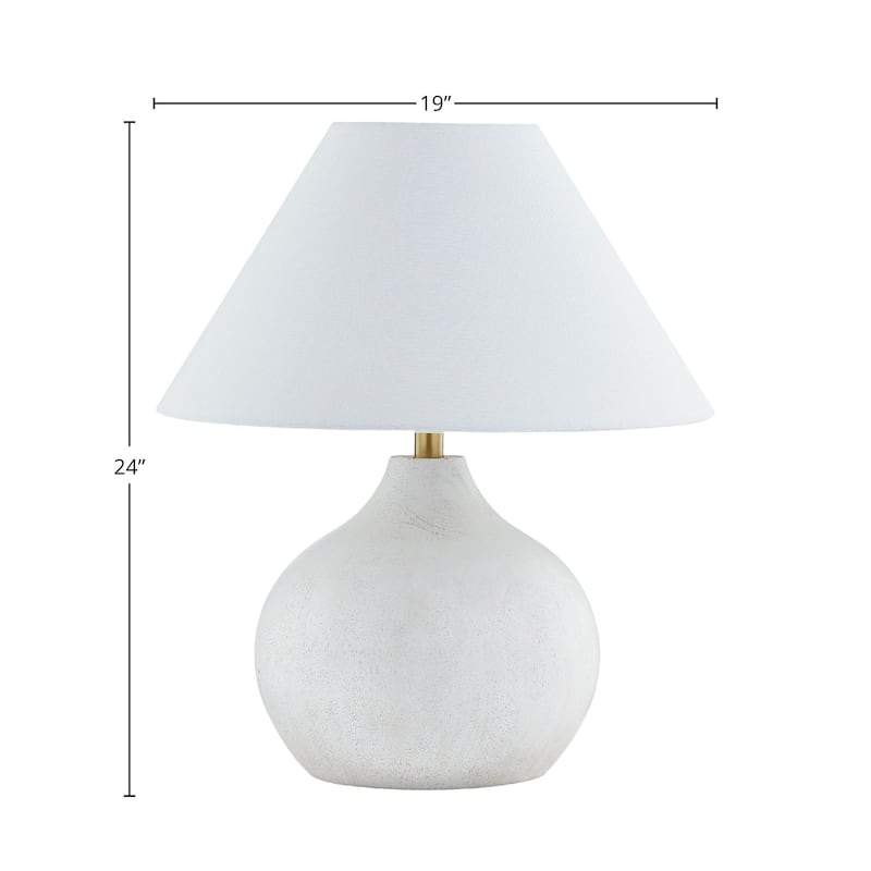 Halston 24" Table Lamp with Fabric Shade (Set of 2)