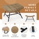 preview thumbnail 6 of 22, FINCATI Outdoor Wicker Ottoman (Set of 2) with Cushions Boho Patio Metal Frame Footrest for Porch, Balconies