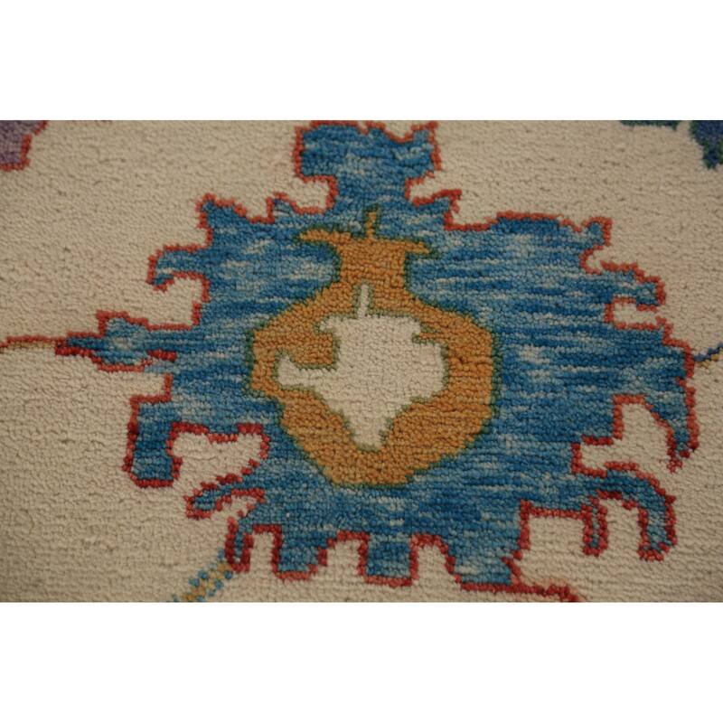 All-Over Floral Oushak Oriental Large Area Rug Handmade Wool Carpet - 11'10" x 14'9"