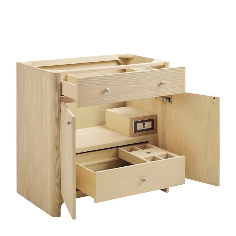 Gracyn 36" Single Vanity, Coastal Driftwood - 36