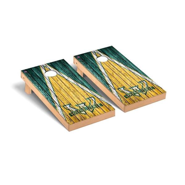 slide 2 of 5, Wayne State Warriors Triangle Cornhole Board Set