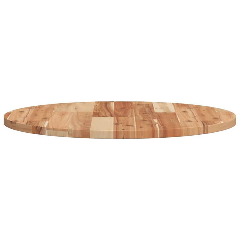 vidaXL Table Top Natural wood Solid acacia wood 24 in diameter Durable - 24 x 24 x 0.8 in