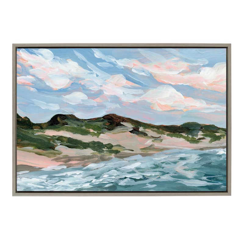 Kate and Laurel Sylvie Michigan Sand Dunes Canvas by Emily Kenney