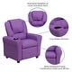 preview thumbnail 39 of 139, Contemporary Kids Recliner with Cup Holder and Headrest