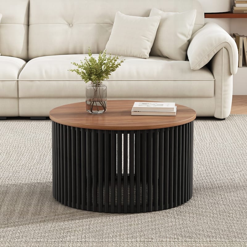 Charming Acacia Wood Coffee Table with Exquisite Craftsmanship