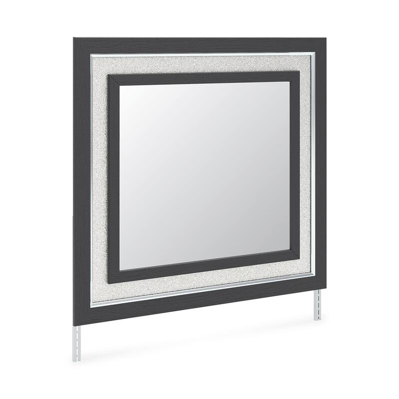 Signature Design by Ashley Ravalori Black Bedroom Mirror - 39" W x 2" D x 36" H