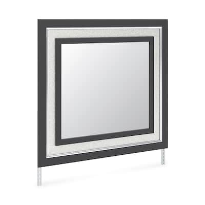 Signature Design by Ashley Ravalori Black Bedroom Mirror - 39" W x 2" D x 36" H