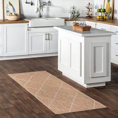 Nuloom Billy SpinClean Diamond Easy-Jute Machine Washable Area Rug