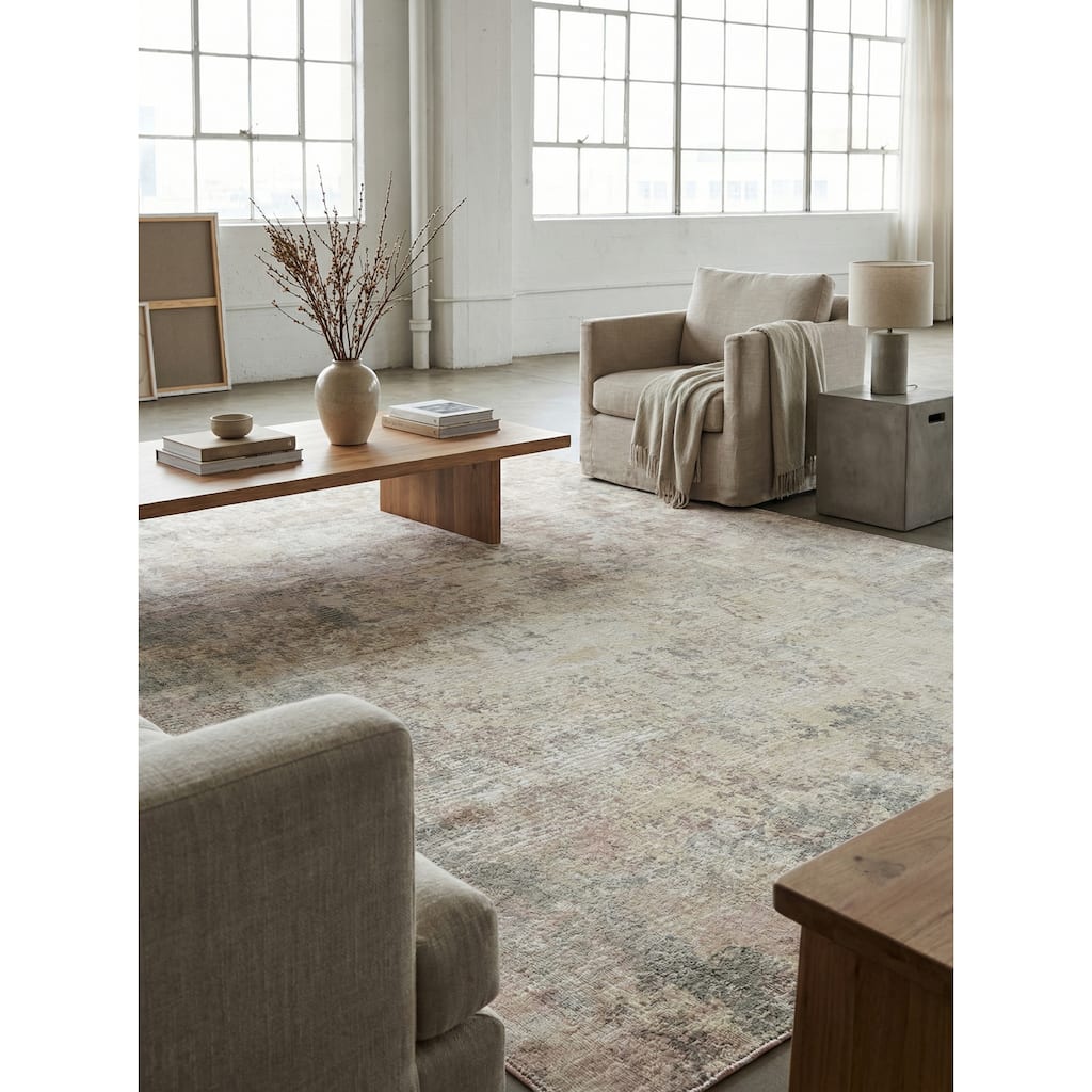 EXQUISITE RUGS Murano Hand-loomed Wool/Bamboo Silk Nutshell Area Rug.