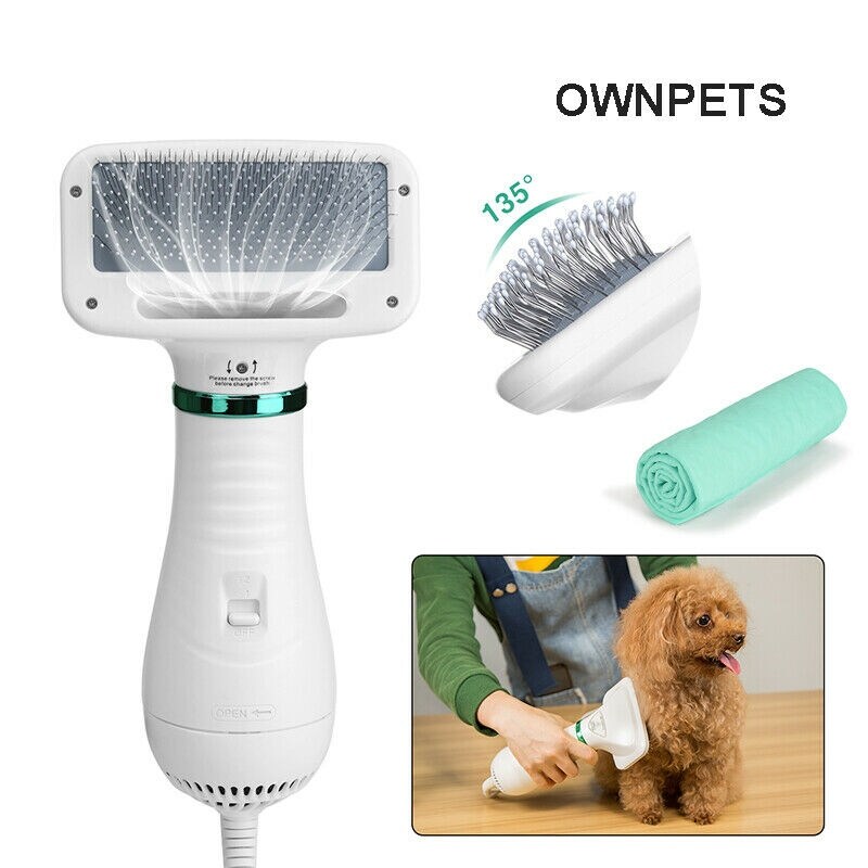 Pet Dog Doggig Grooming Hair Dryer Quiet With Slicker Brush 8 X 10 On Sale Overstock 32572854