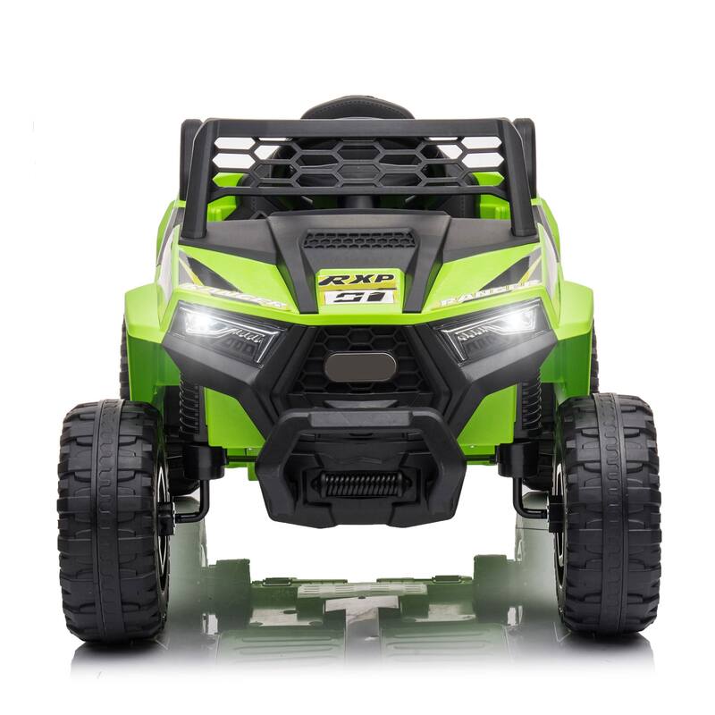 Electric Car with Front LED Lights and Horn, Single Seat with a Safety Belt, Forward/Reverse Function
