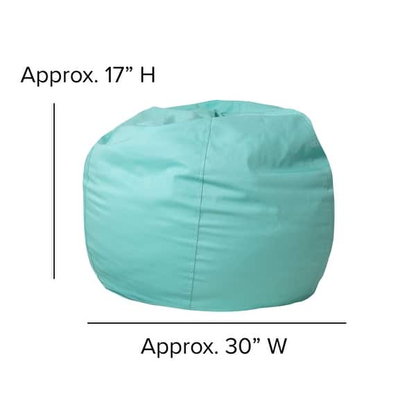 dimension image slide 3 of 8, Small Refillable Bean Bag Chair for Kids and Teens