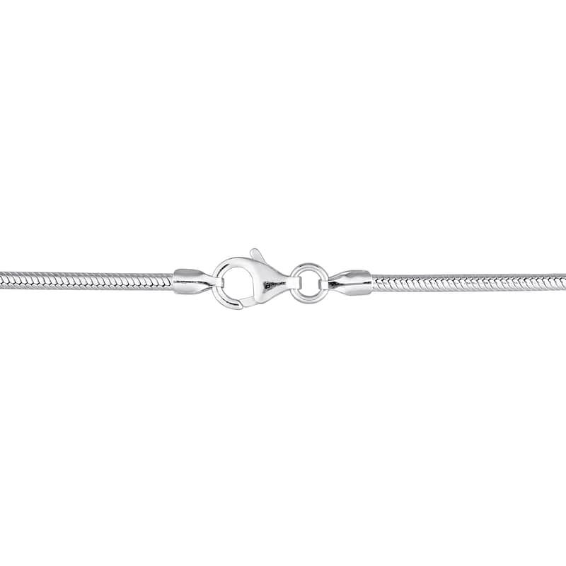 Miadora Sterling Silver Snake Chain Unisex Necklace