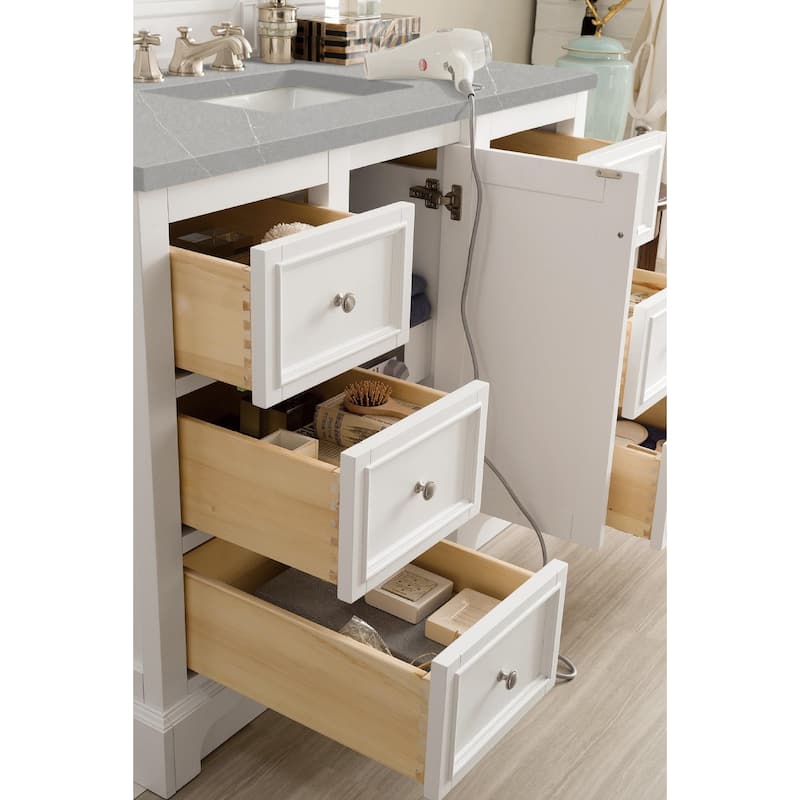 James Martin Vanities De Soto 48" Single Vanity, Bright White