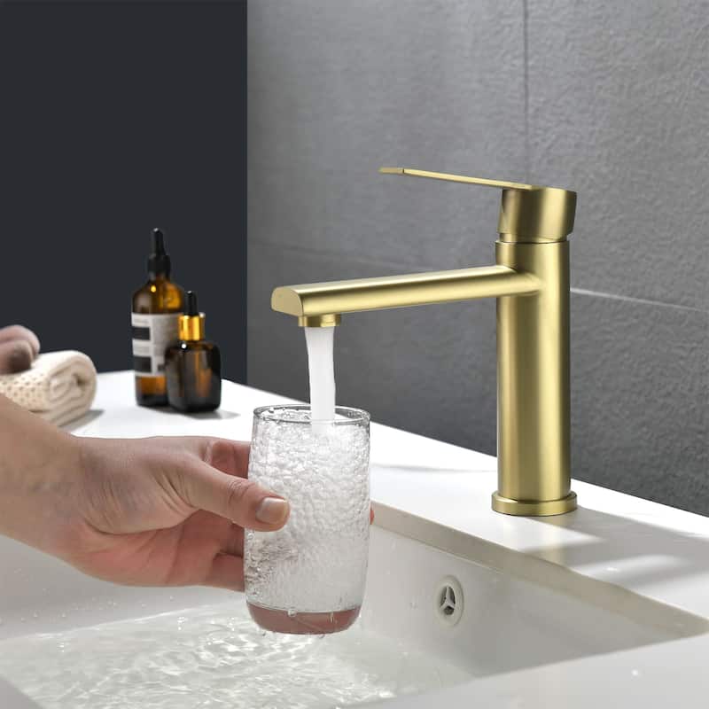 Single Handle Bathroom Sink Faucet One Hole Bathroom Faucets Modern Basin Vanity Taps Without Drain