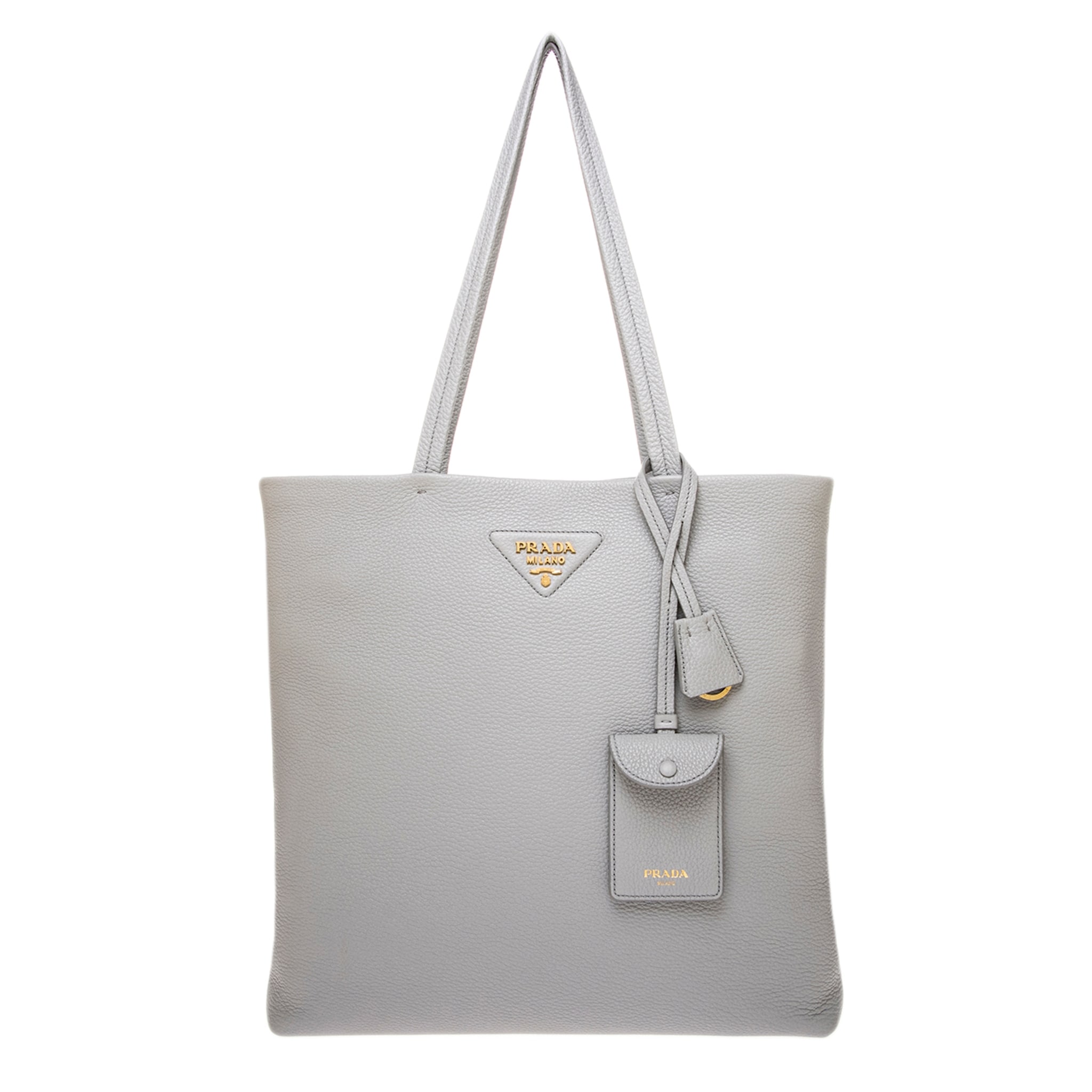 Prada Pebbled Leather Tote