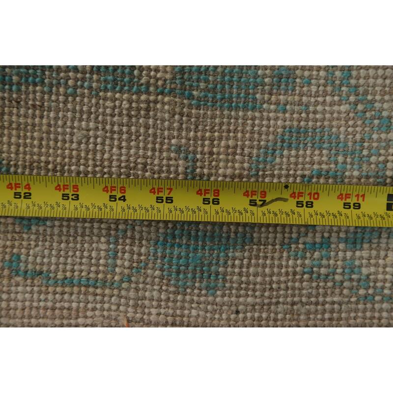 Muted Traditional Oushak Turkish Oriental Wool Rug Hand-knotted Carpet - 2'0" x 3'10"