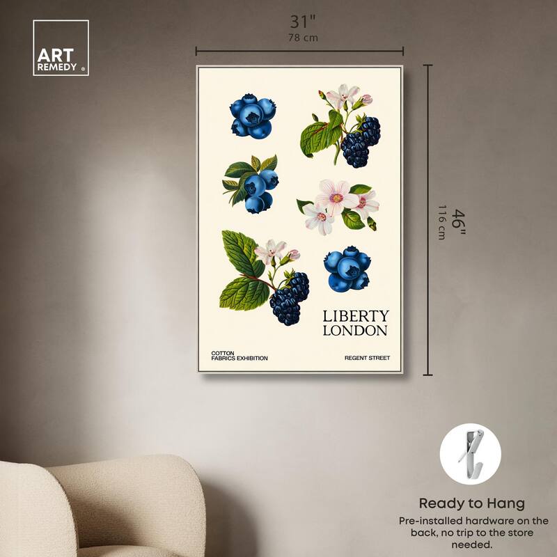 Berries and Blooms I Canvas by Art Remedy