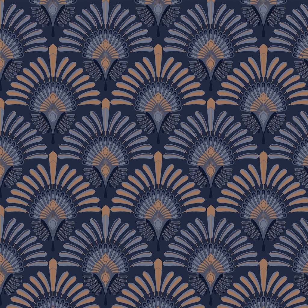 Transform Peacock Brown Peel & Stick Wallpaper