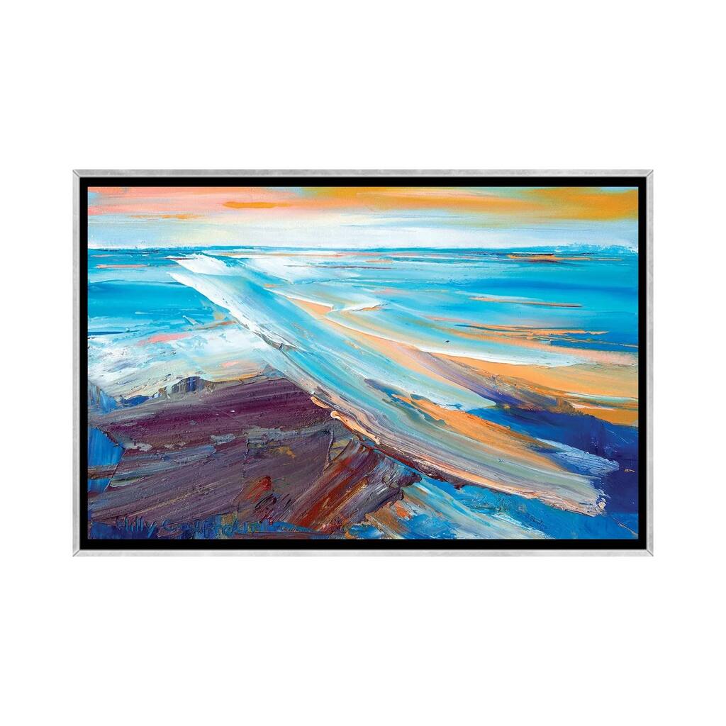iCanvas "Summer On The Beach IV" by Hilly Coufreur Framed
