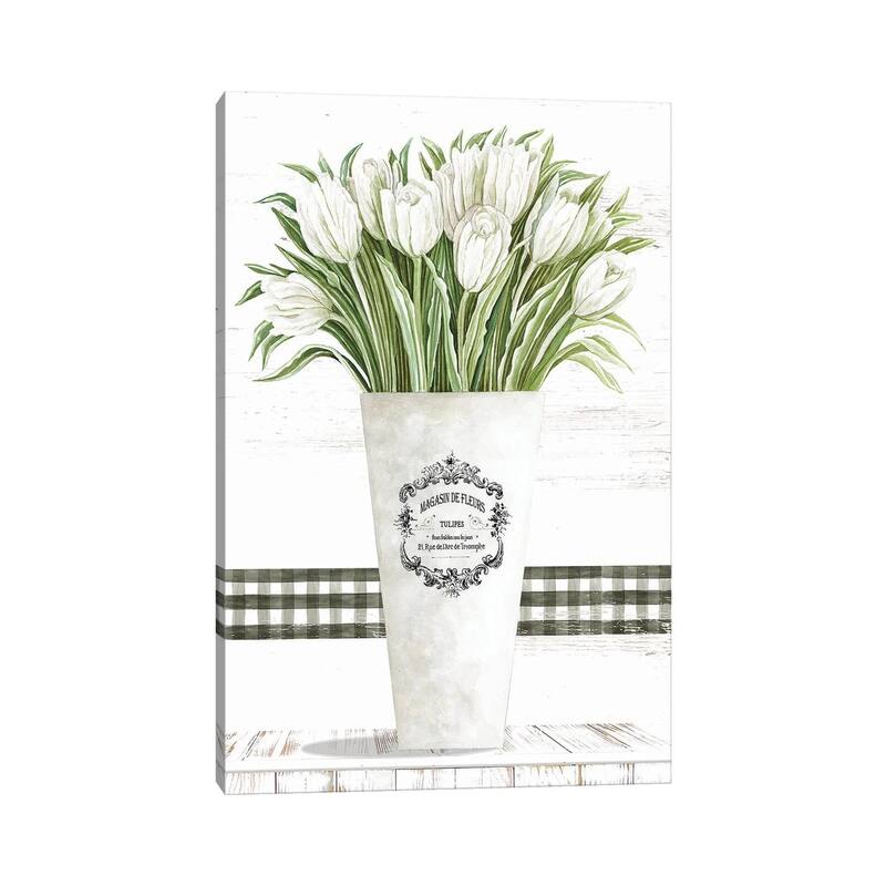 iCanvas "White Tulips" by Cindy Jacobs Canvas Print