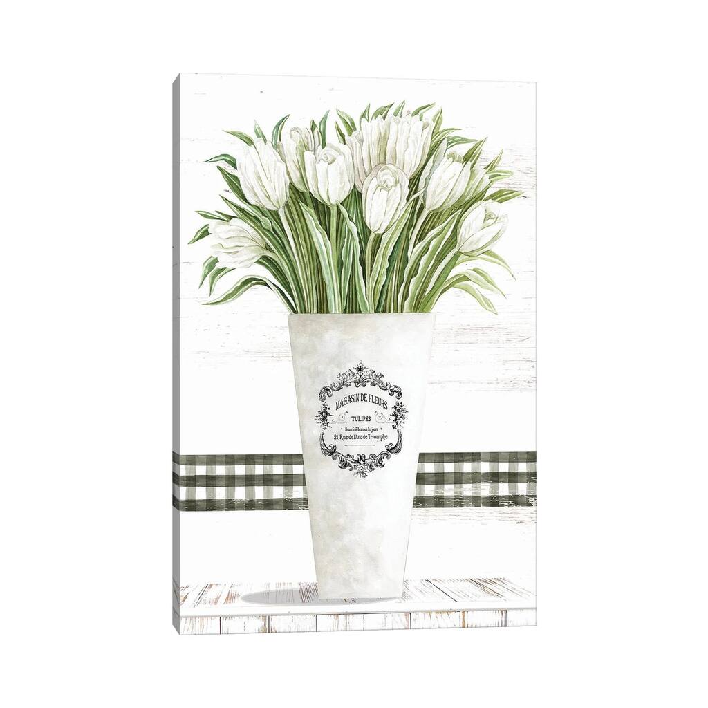 iCanvas "White Tulips" by Cindy Jacobs Canvas Print