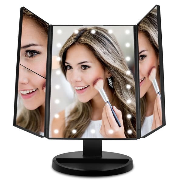 Vanity Makeup Mirror With Lights 2x 3x 10x Magnification 22 Led Illuminated M Overstock 32048070 Koolorbs 10x magnifying makeup mirror with lights. overstock com